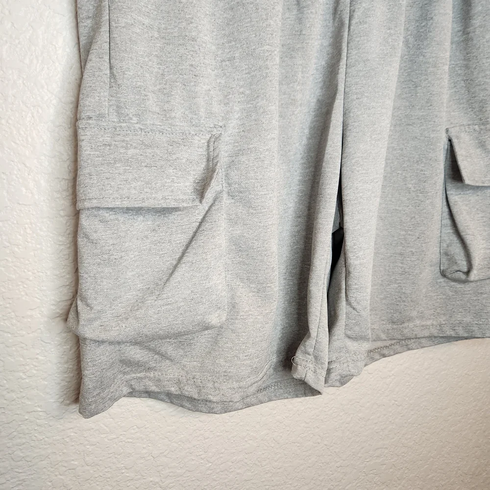 Manfinity Gray Men's Cargo Shorts athleisure athletic shorts size Large